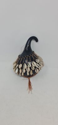Cowrie Shell Gourd Shakers (7&quot; length) - Yazadi