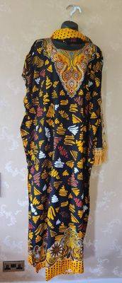 Free Size Dress and Shawl -Dira - Filo Collection -  Kamaria