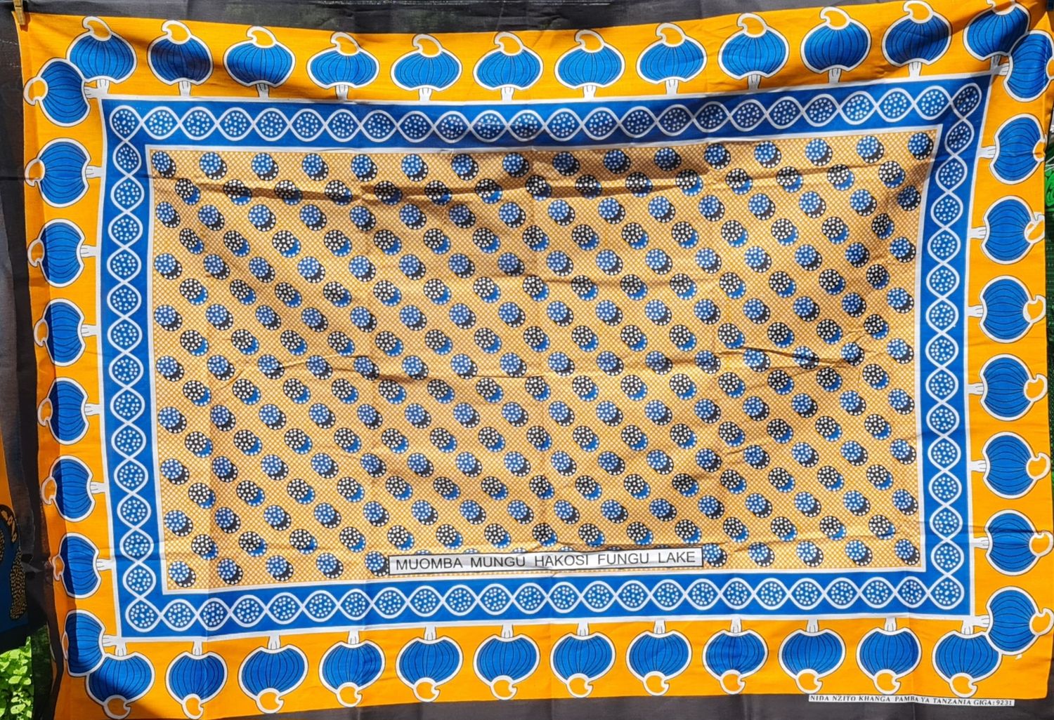 Kanga Collection Fabric - &quot;Muomba Mungu hakosi fungu lake​&quot; - Tisha