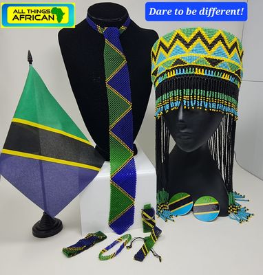 Tanzania Flag colours Themed Gift Set