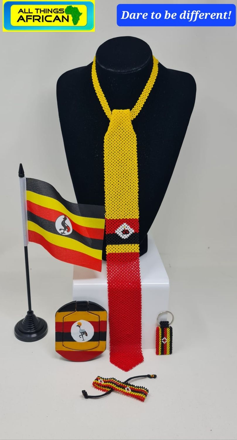 Uganda Flag colours Themed Gift Set