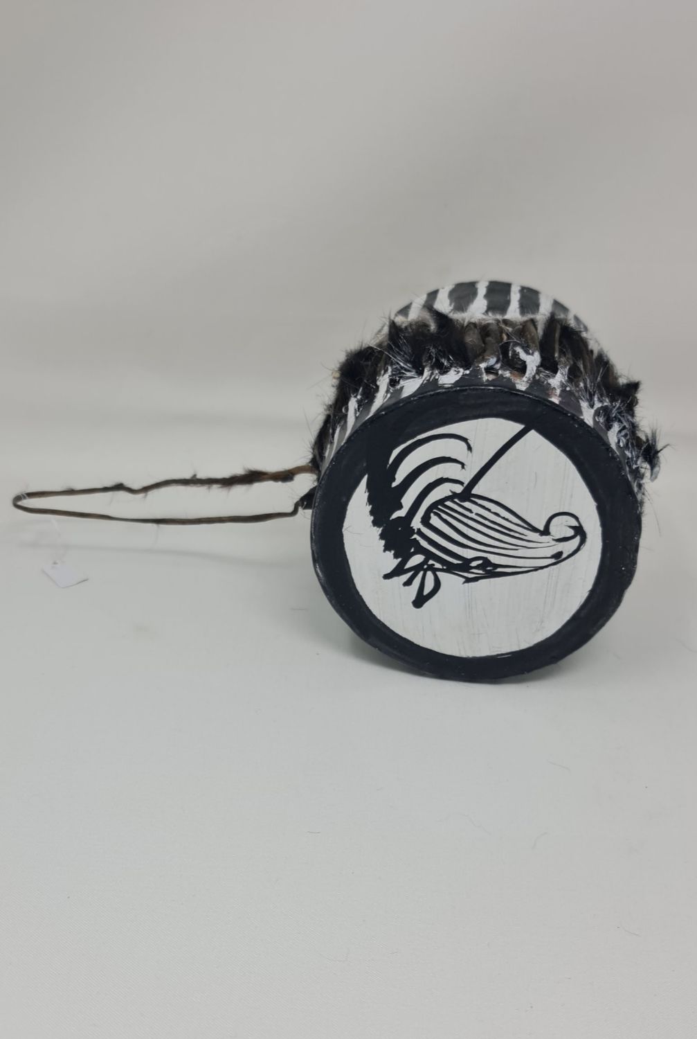 Zebra pattern Small African Children&#39;s Drum -Lightweight