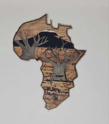 Baobab Tree Banana Art Hang Ready - 33cm