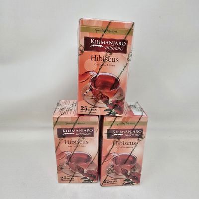Hibiscus / Rosella - African Food Supplement from Tanzania - 25  Tea Bags