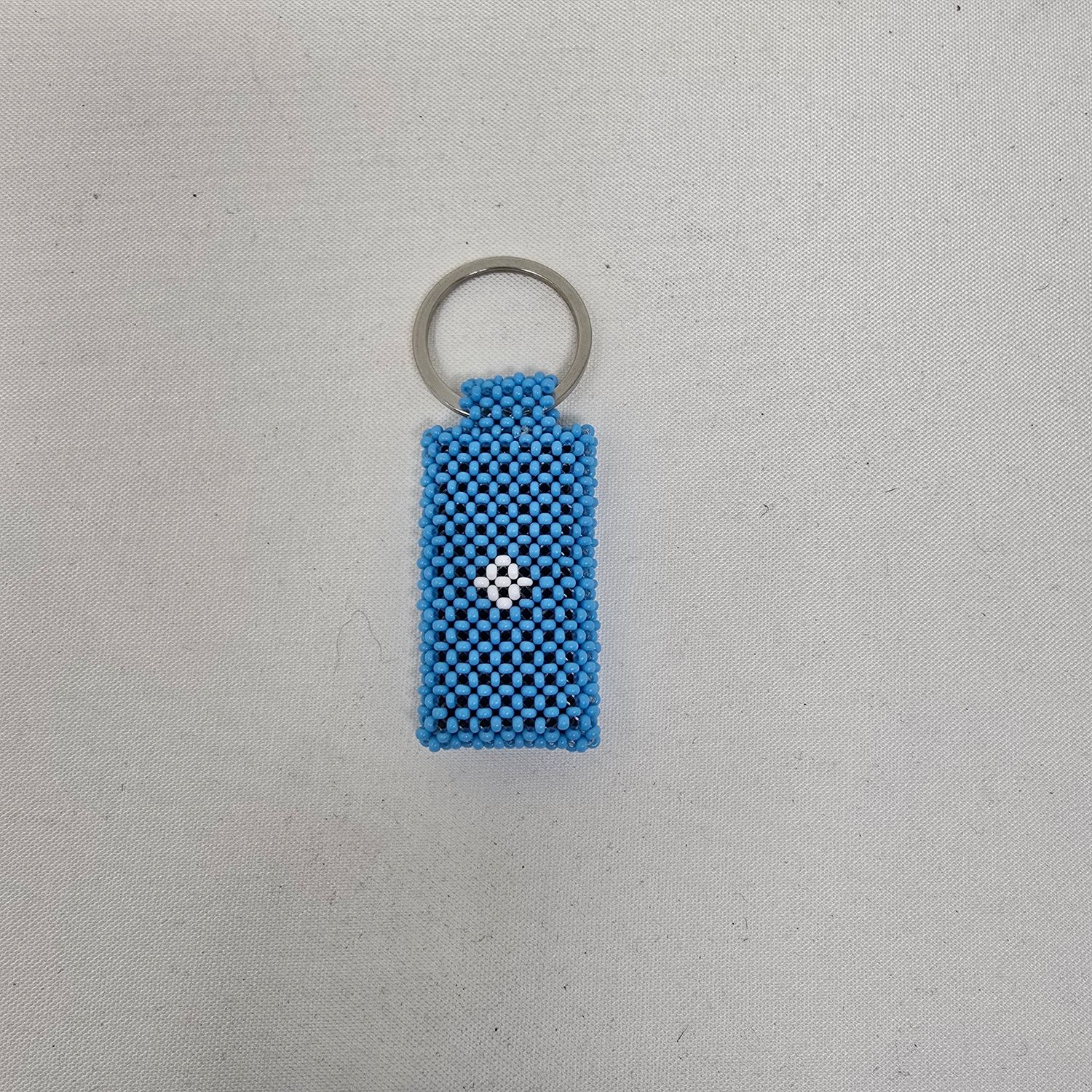 Hand Beaded Keyring -  Somalia flag colours