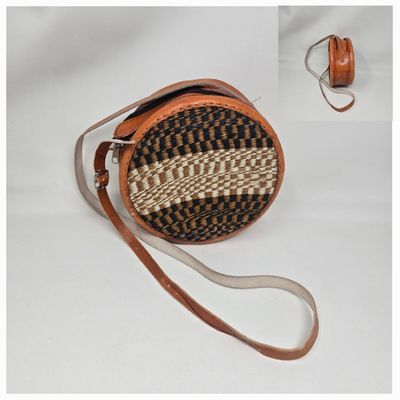 Unique Handmade kiondo Sisal Leather Bag -  Aleena
