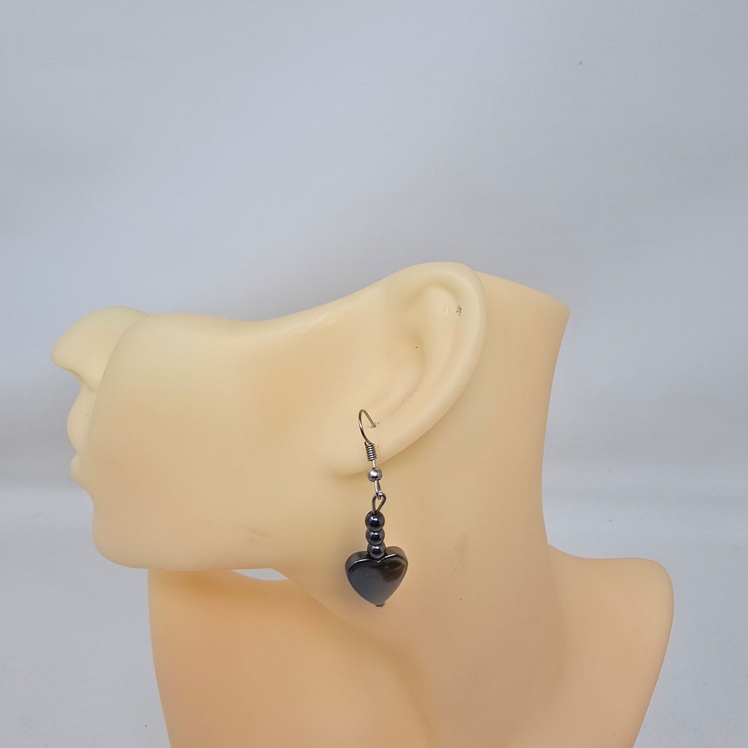 Hematite Beaded Earrings - Aminia