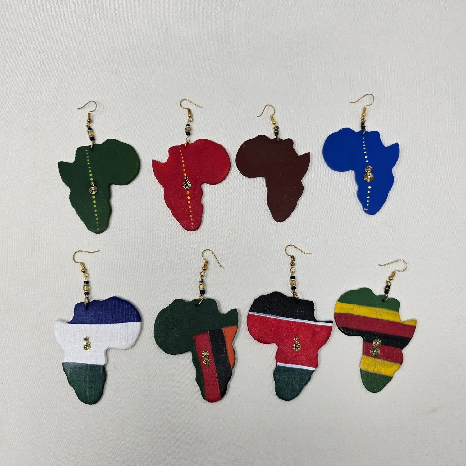 Map of Africa Earrings -  Afrika