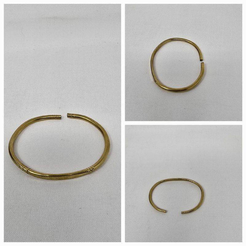 African Brass Bangles/Bracelets Unisex - Small Brass Bangles