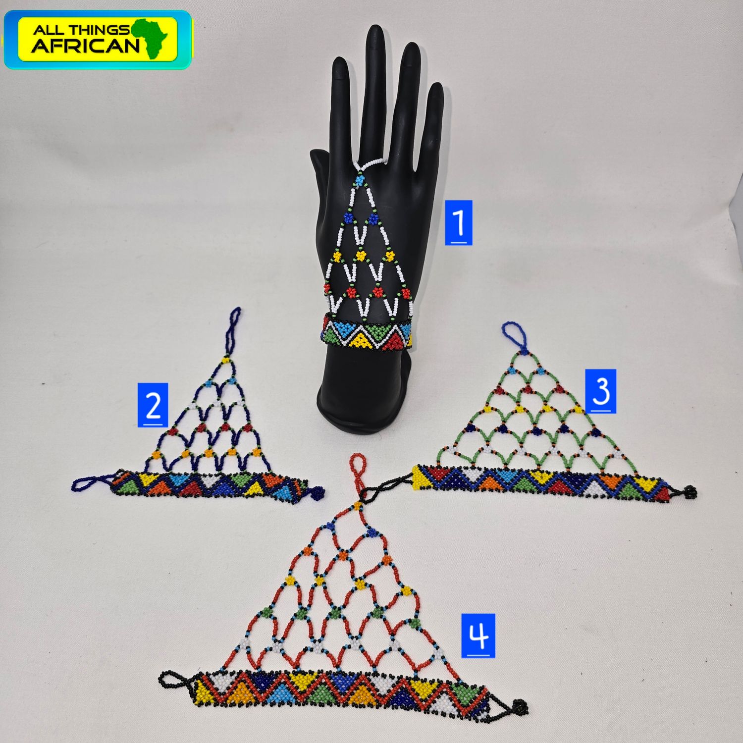 Beaded Hand Gloves - Large hand -  Hasila