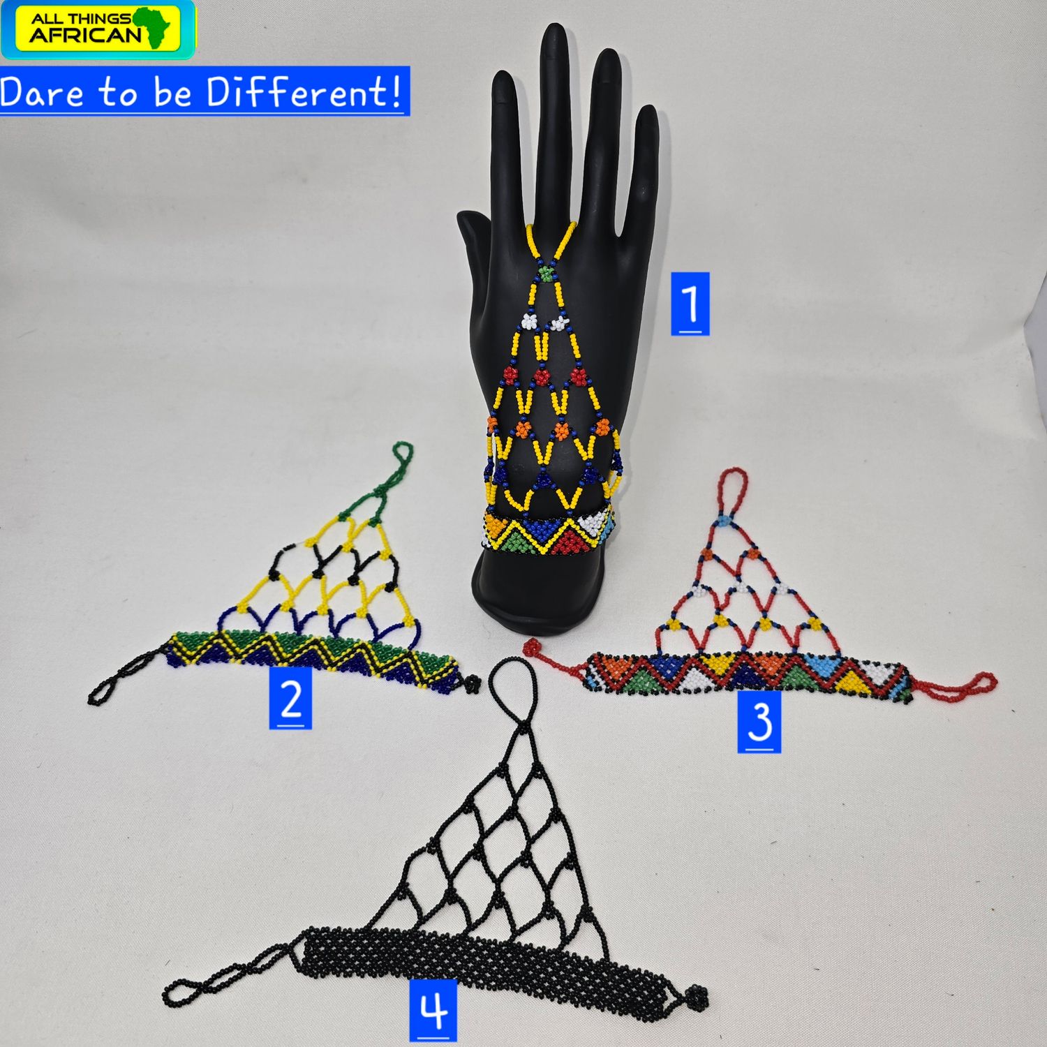 Beaded Hand Gloves small/Medium size - Fazawi