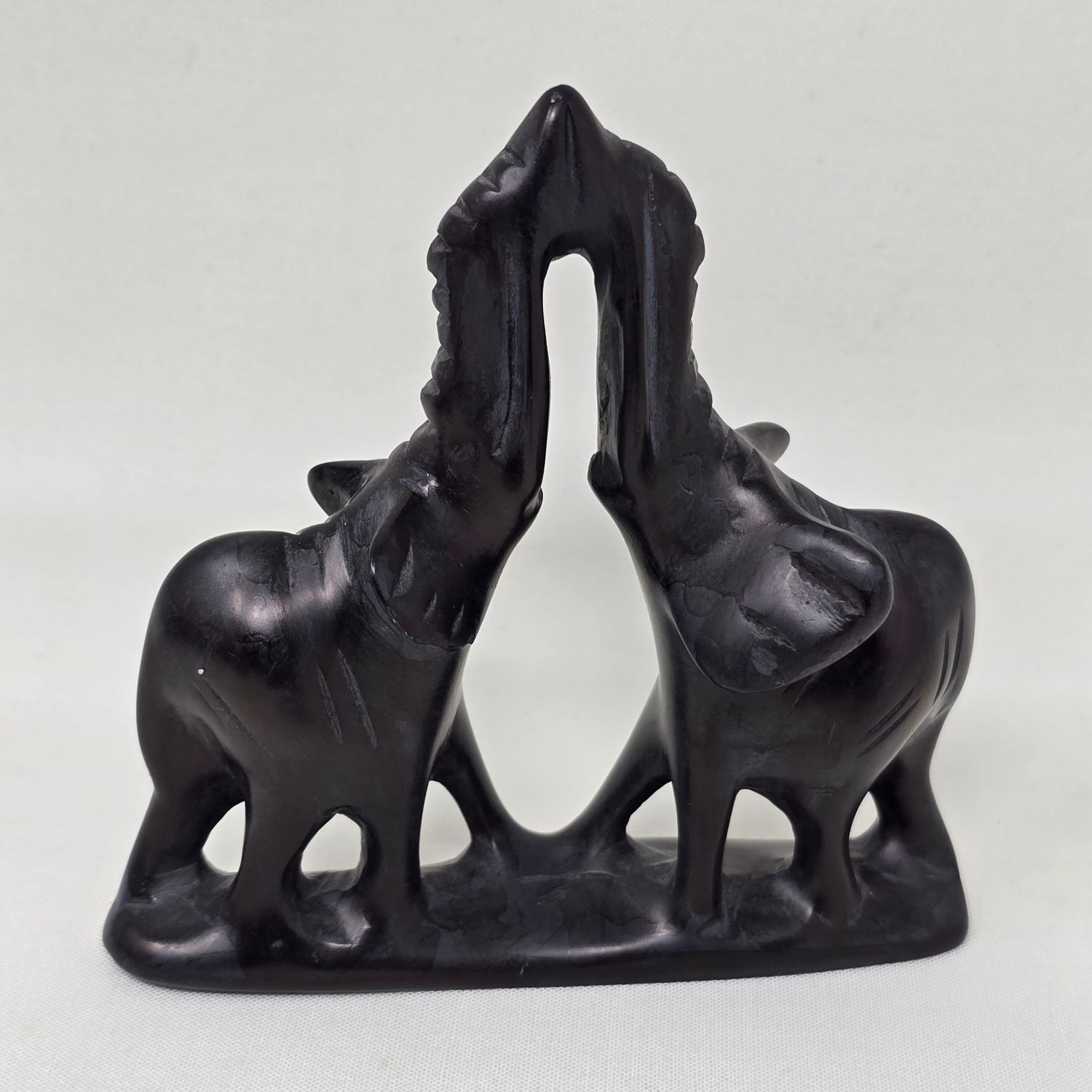 Hand-Painted Soapstone Paperweight - Elephant - Wawili