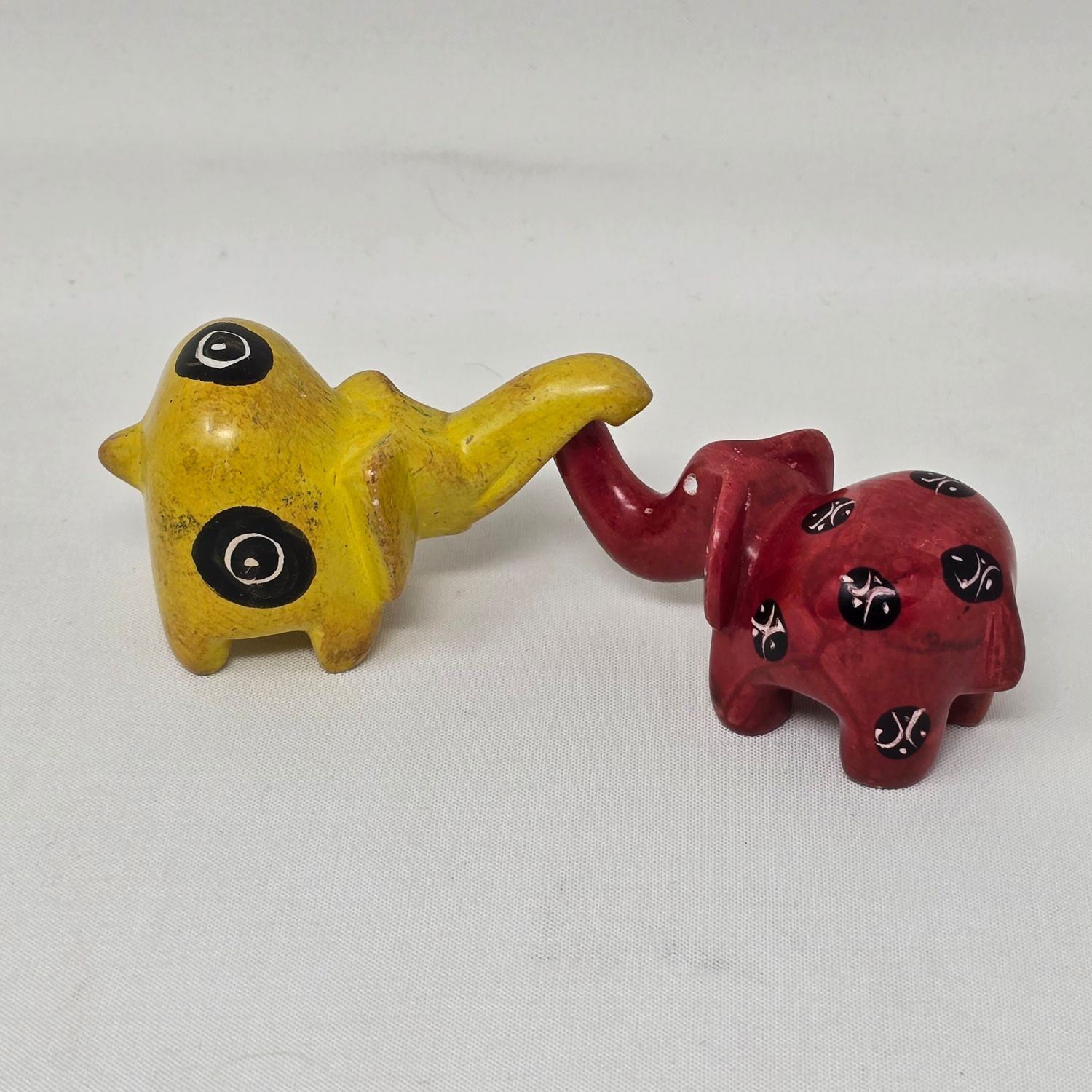 Hand-Painted Soapstone Paperweight - Elephant - Watatu
