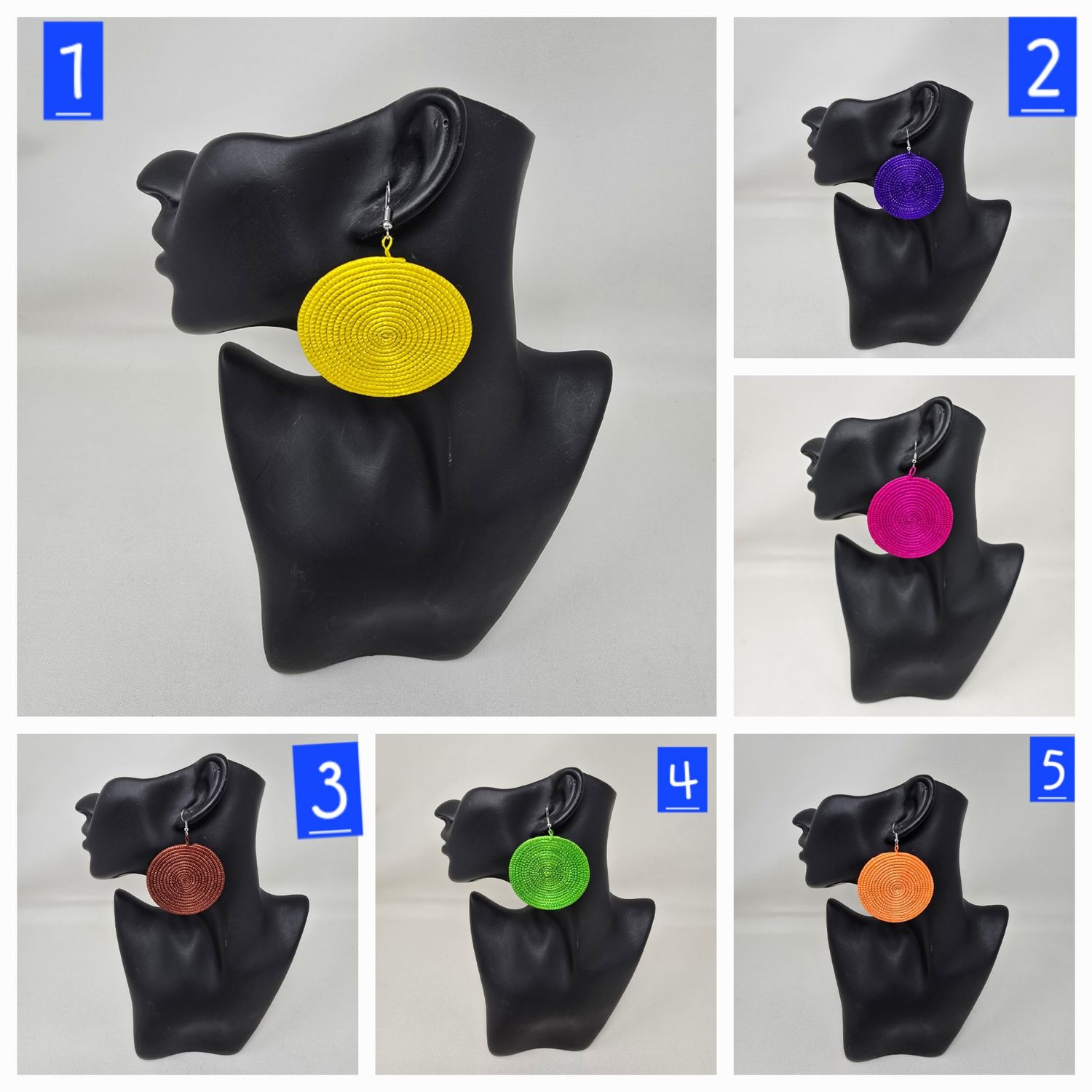 Rwanda Handmade Earrings 6cm - Akaliza
