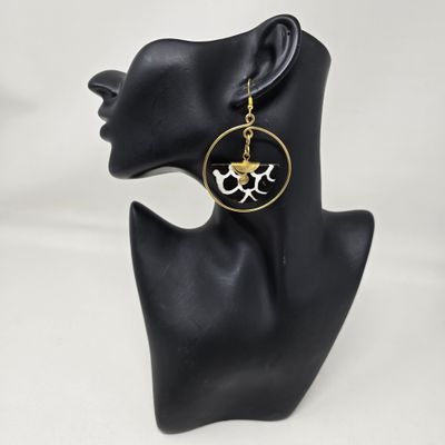Handmade Elegant Statement Earrings - 7cm - Kumekucha