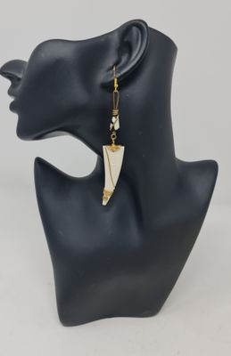 Handmade Elegant Statement Earrings - 11cm - Keza