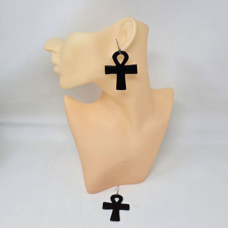 Wood Earrings - Handcrafted -  Nduta
