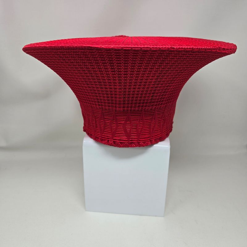 Traditional Isicholo Zulu Hat - Red