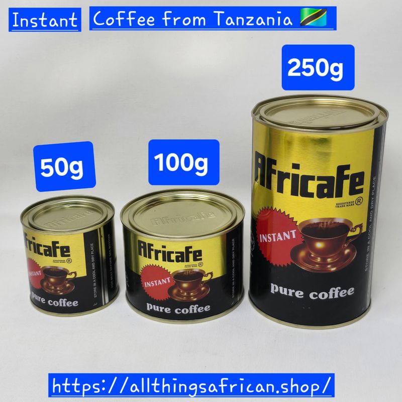 Instant Pure Coffee from Tanzania 50g, 100g and 250g - Africafe