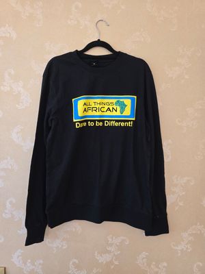 Long Sleeve T-Shirt - Black - Size Medium - All Things African