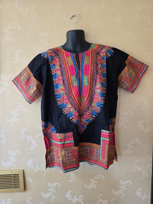 Pat Design Dashiki  - Black mix - Size XL - Thanabu