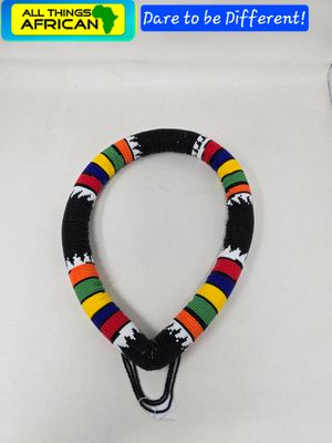 African Beaded Headress - Mix colours