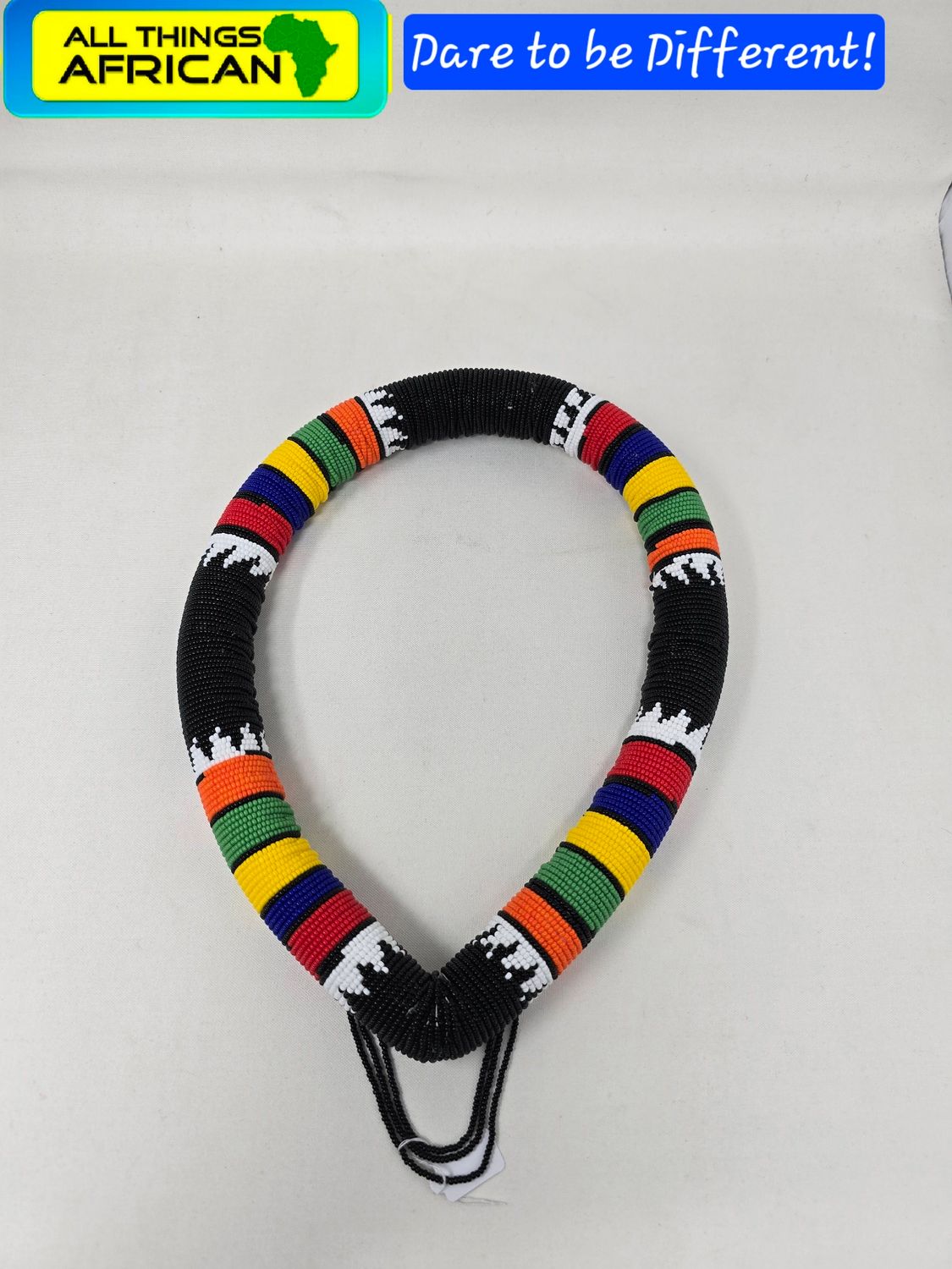 African Beaded Headress - Mix colours