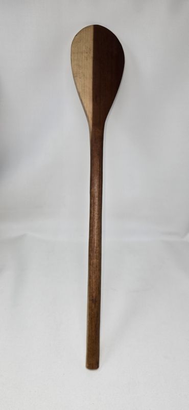 🇬🇧 African Handcrafted Cooking Spoon – Two-Tone Hardwood (61cm)  Made in Tanzania 🇹🇿