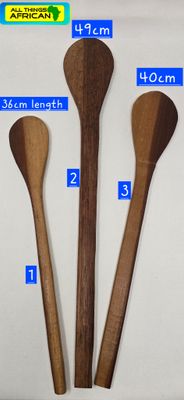 Carved Natural Wood Cooking Spoon - Miko