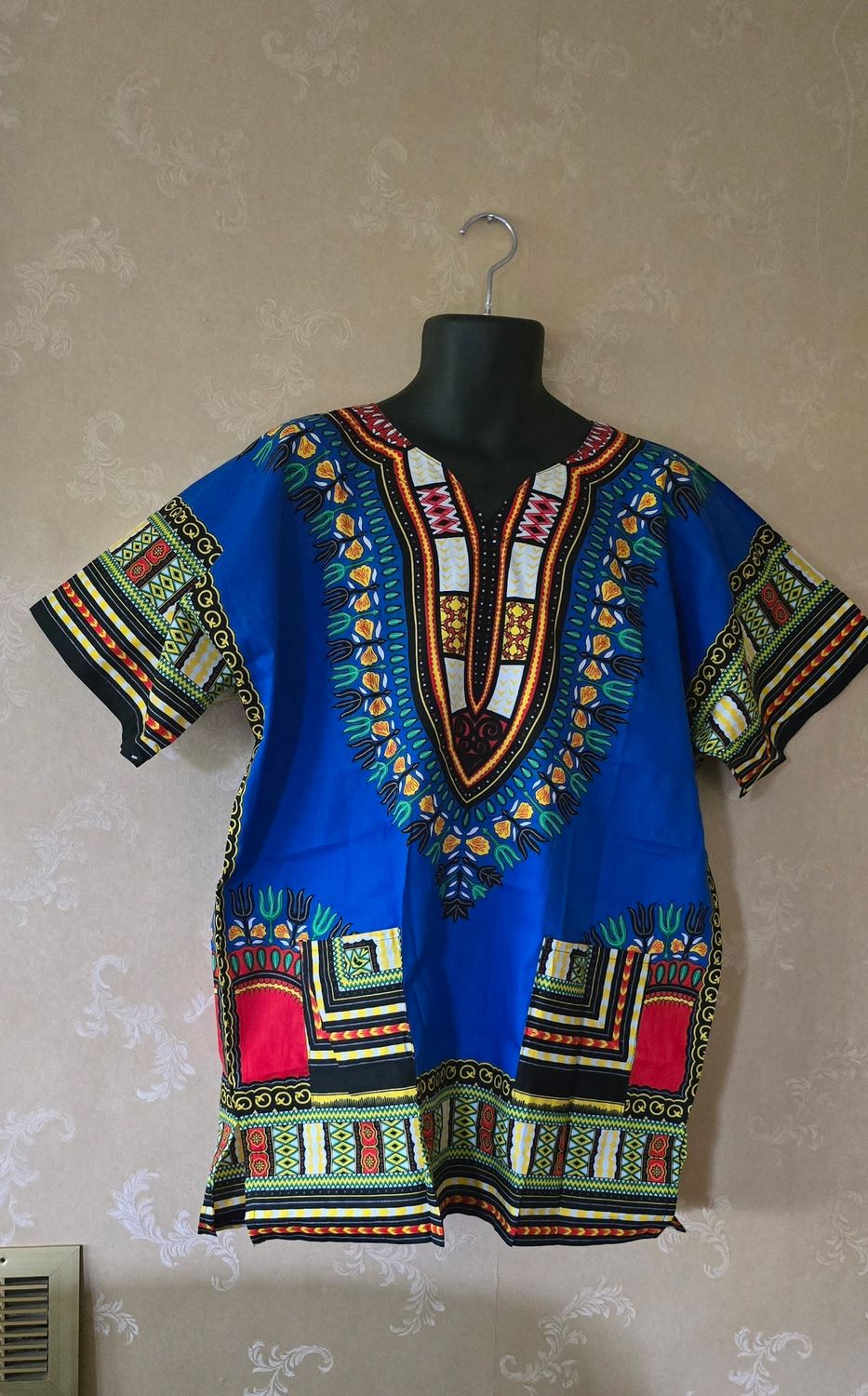 Dashiki Top Blue Mix - Free size to XL
