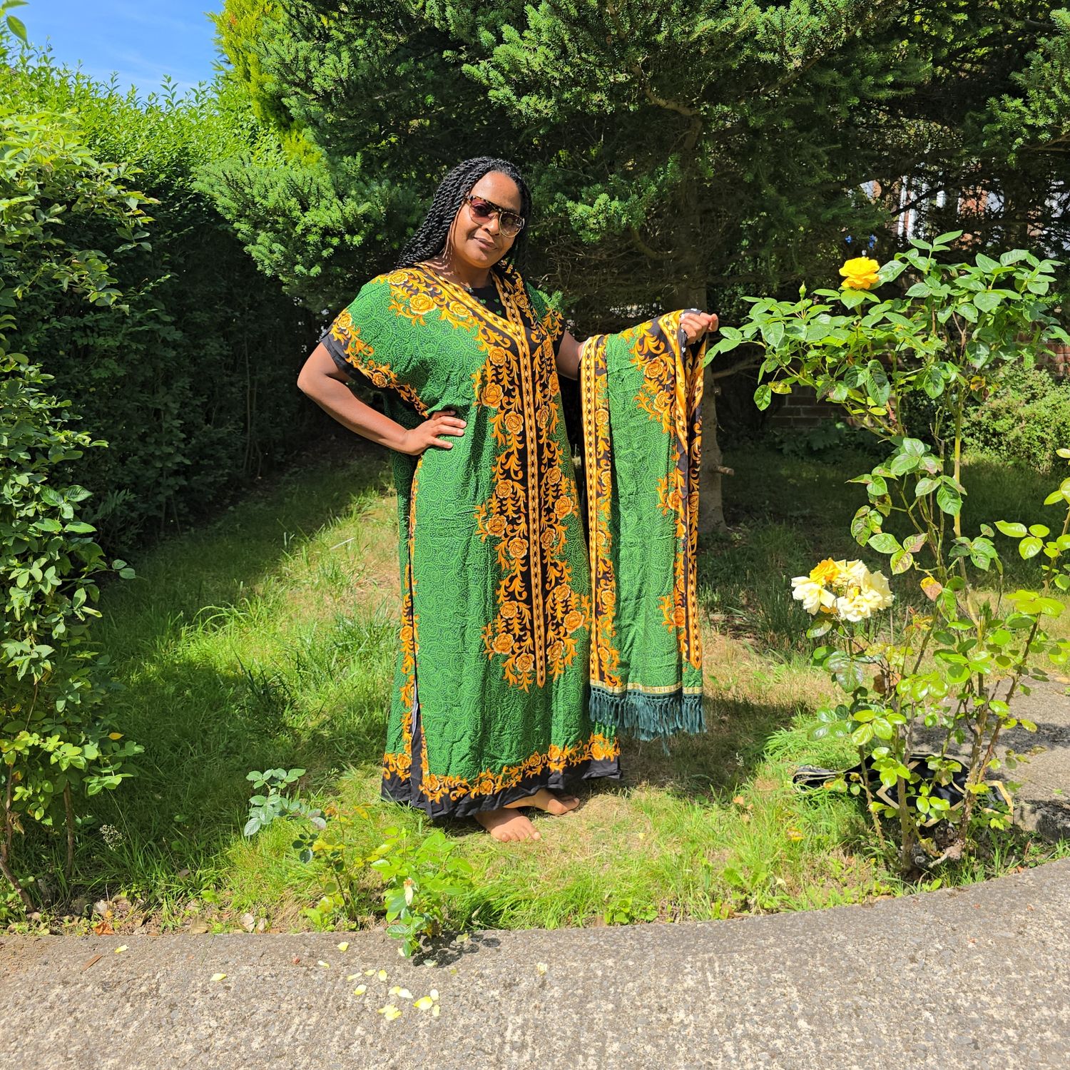 Free Size Dress and Shawl - Filo Collection - Dira - Aiesha
