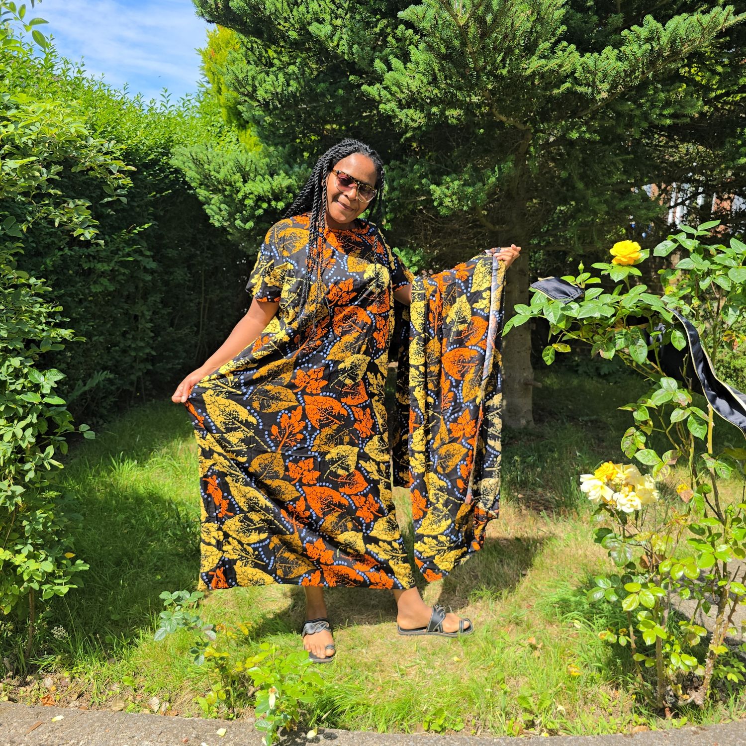 Free Size Dress Free Shawl - Kijora Collection - Mkwajuni