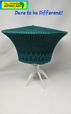 Traditional Isicholo Zulu Hat - Green - Rimia