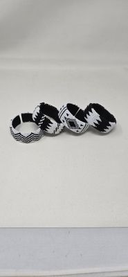 Pazina - Bold &amp; Beaded: Adjustable African Bangles in Vibrant Hues
