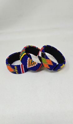 Wamati - Bold &amp; Beaded: Adjustable African Bangles in Vibrant Hues