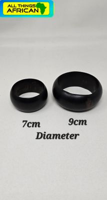 Hand-Carved Ebony Wood Bangle – Made in Tanzania