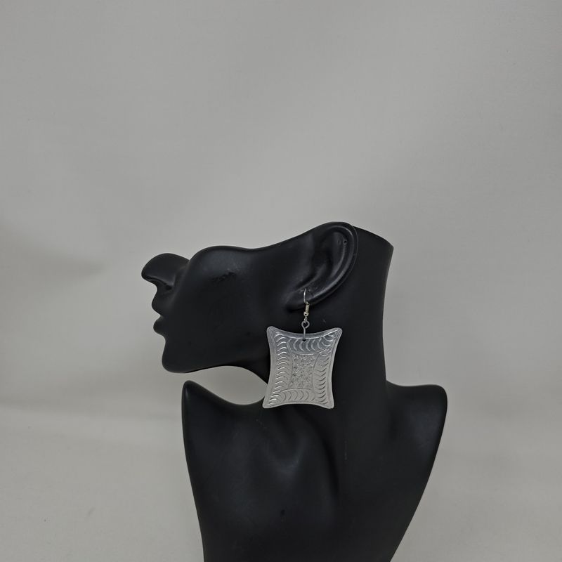 Handmade earrings out of recycled tin! -  Naona