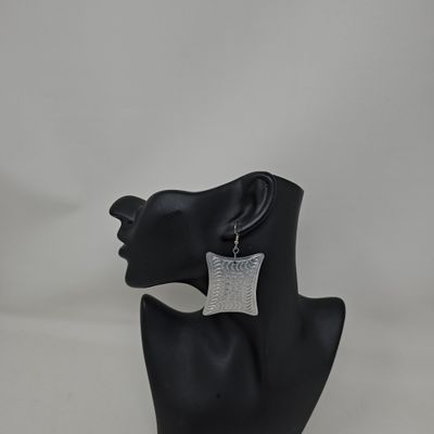 Handmade earrings out of recycled tin! -  Naona