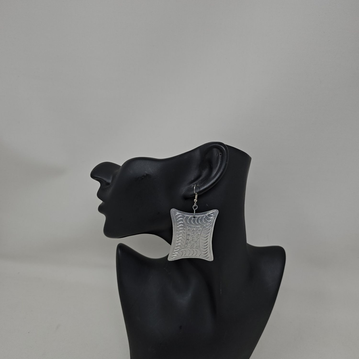 Handmade earrings out of recycled tin! -  Naona