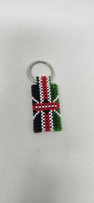 Hand-Beaded Kenya Flag Keyring – Made in Tanzania | Cultural Craft with a Purpose