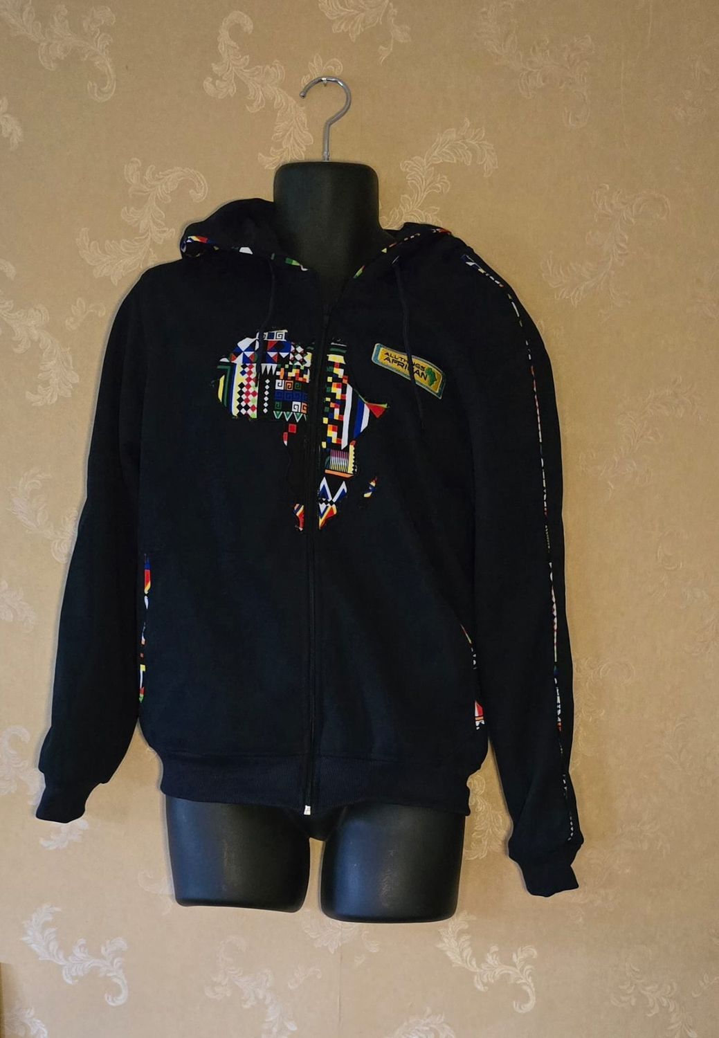 Bold Africa Fleece Hoodie – Unisex | Large | Dark Blue | Custom Colors Available - Epu