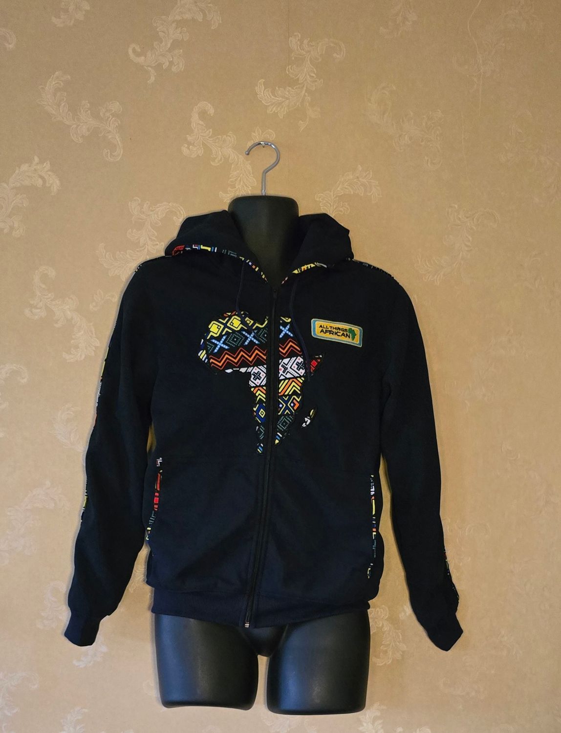 Bold Africa Fleece Hoodie – Unisex | Medium | Dark Blue | Custom Colors Available - Lashe