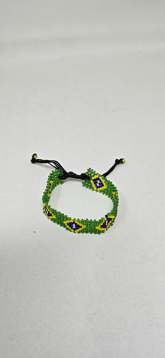 Adjustable Hand Beaded Bracelets - Brazil