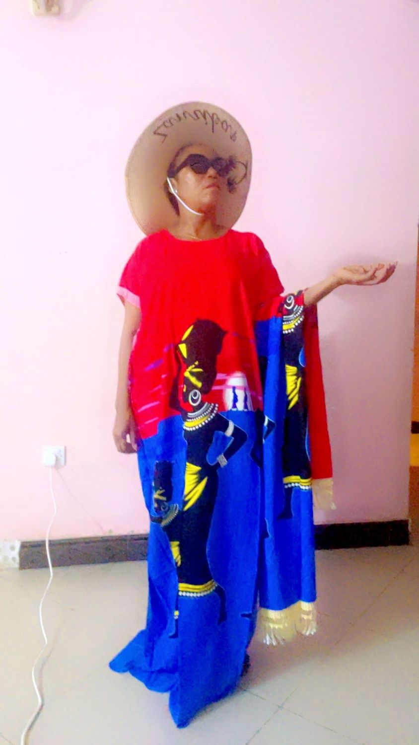 &quot;Limited Edition African Print Dress &amp; Matching Scarf – £23 | Free Wrap &amp; UK Postage&quot; - Juu Nyekundu