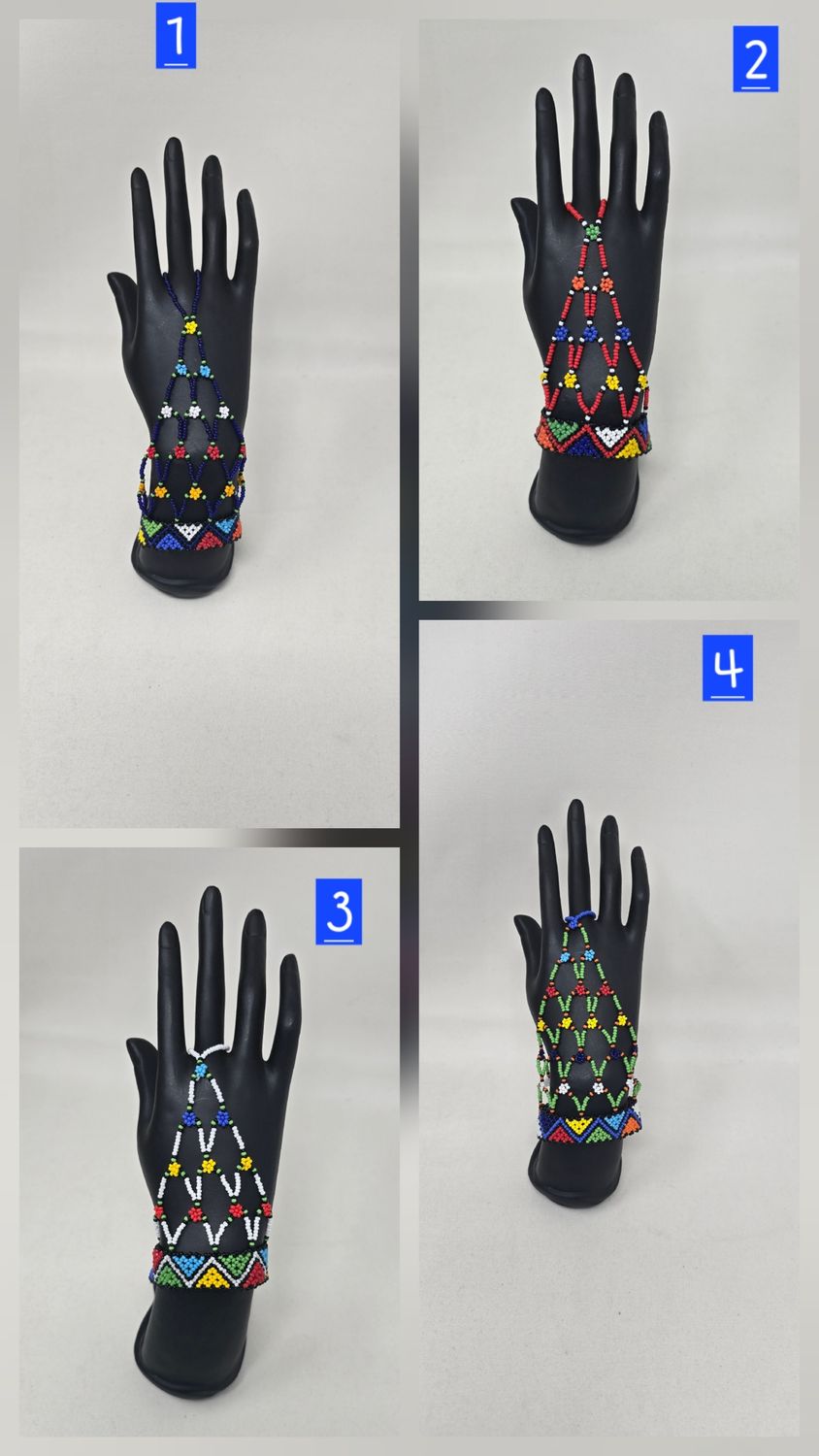 Beaded Hand Gloves - Medium and Large hand -  Hasila