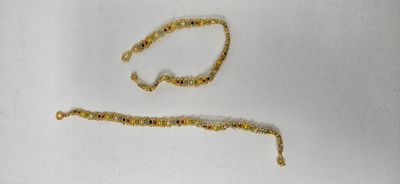 Gold Mix Handmade Anklets - Kecha