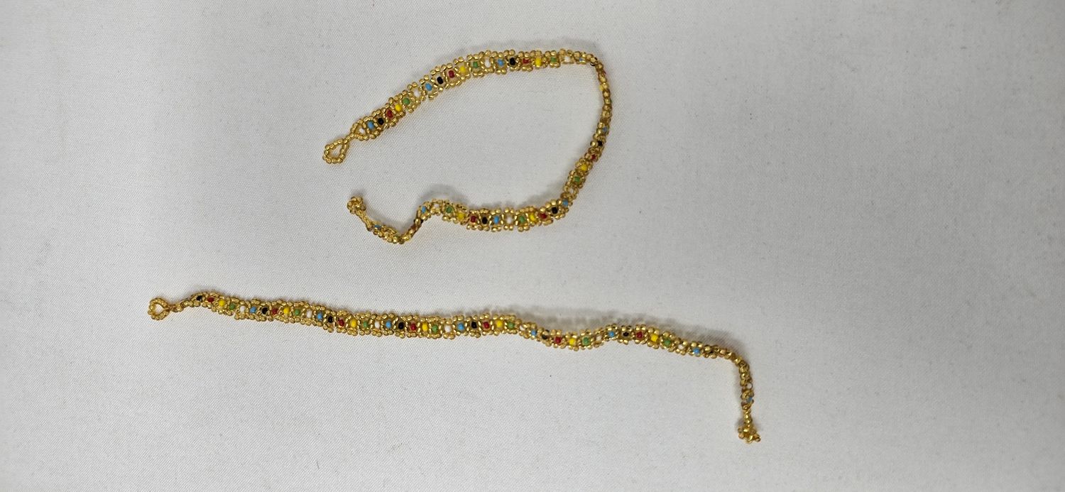 Gold Mix Handmade Anklets - Kecha
