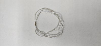 Minimalist White Beaded Anklet – Handmade in Tanzania