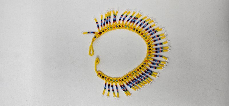 Statement Yellow Fringe Beaded Anklet – Tanzanian Handmade
