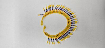 Statement Yellow Fringe Beaded Anklet – Tanzanian Handmade